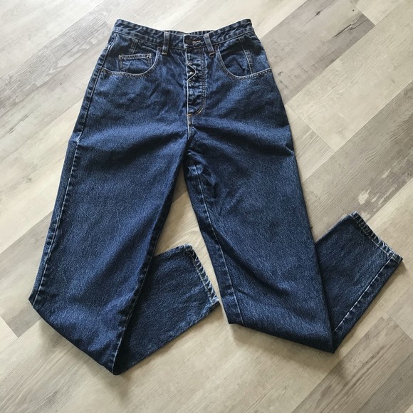 New Direction Original Legend Atypical Button Fly High Rise Mom Jeans sz 32 - Picture 1 of 13